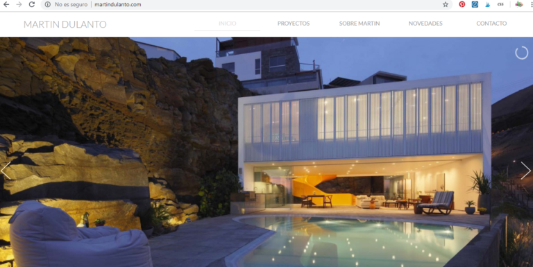 Web de arquitecto Martin Dulanto